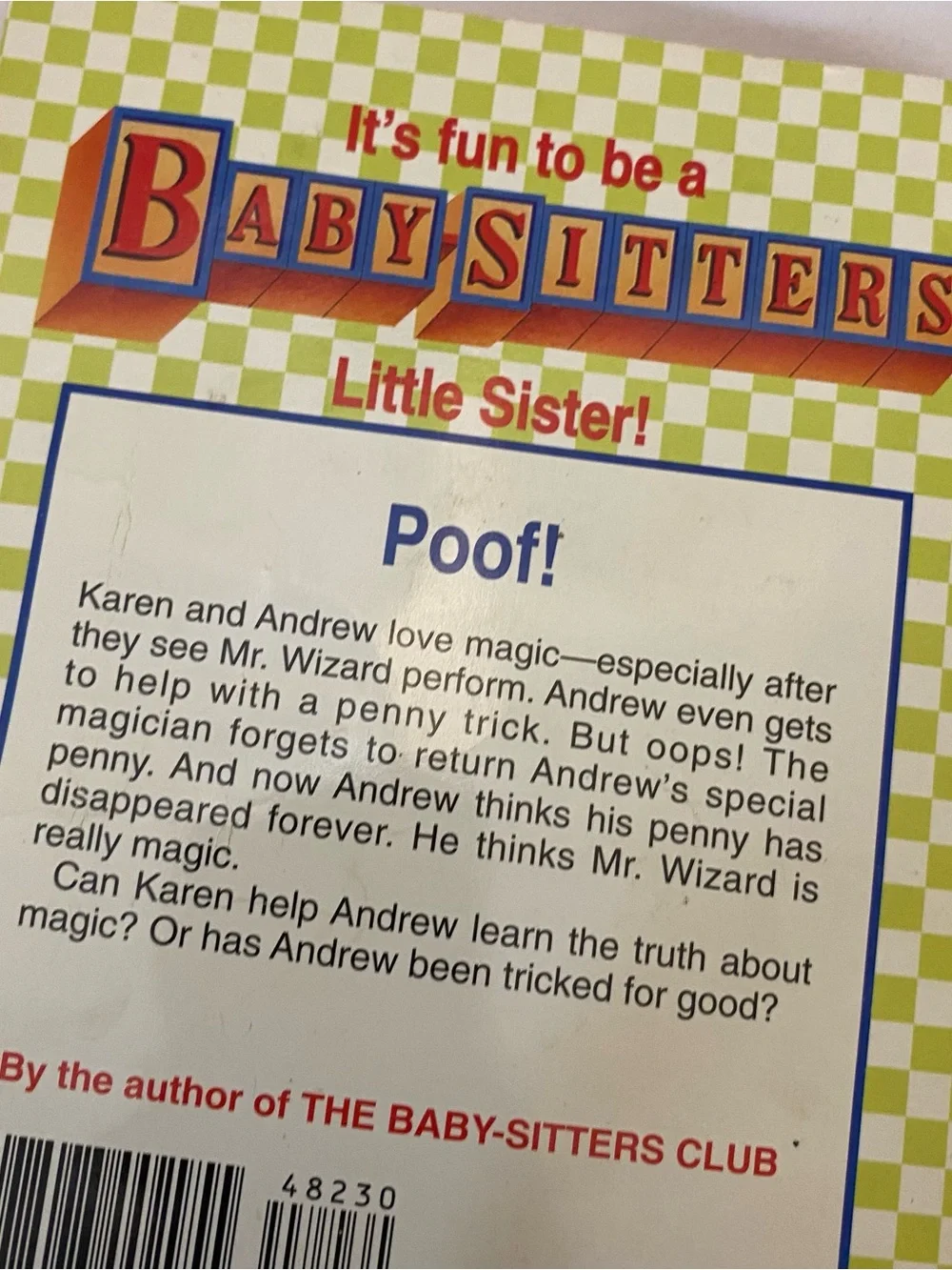 Babysitters Club Little Sister Karen’s Magician #55